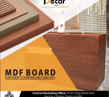 MDF BOARD FOR SHOP COUNTER AND SHELVES 360x320